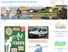 Tablet Screenshot of cc-valdegray.fr